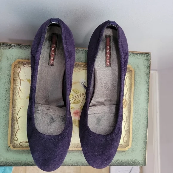 Prada Purple Suede Pumps Size 39 - Picture 9 of 11